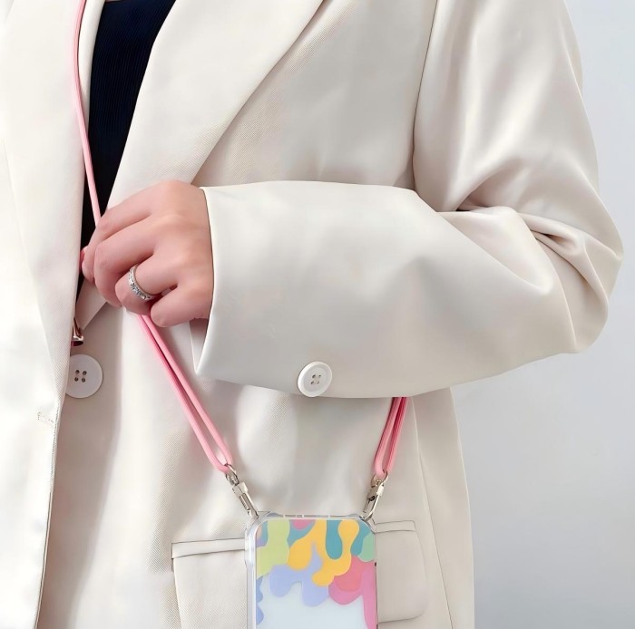 Handcrafted mobile phone lanyard